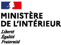 minister de l'interieur drapeau bleu blanc rouge 